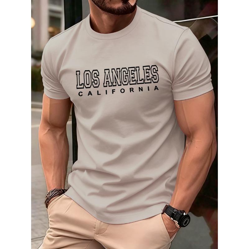 Printed retro men s T-shirt summer sportswear 2XS