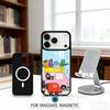 A-Adorable B-Barbapapa Cartoon Phone Case Magnetic For iPhone17 16 15 14 13 12 Pro Max For Magsafe Wireless Charging Cover