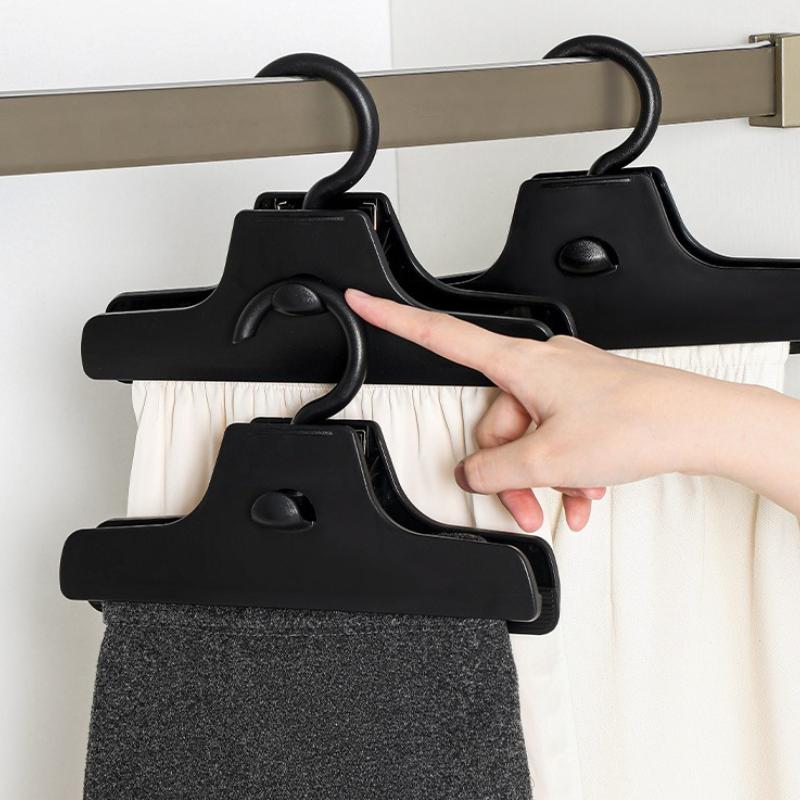 Convenient Rotatable Pants Clip with No Trace - Stacking Clothing Sorting Rack for Dormitory Wardrobe Storage