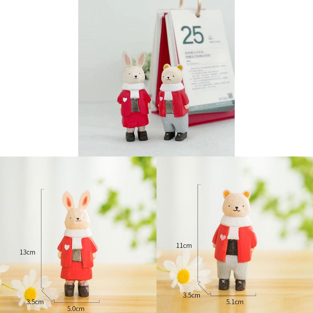 Tierfigur aus Holz, moderne minimalistische Heimdekoration, Kinderzimmer-Schreibtischaccessoire