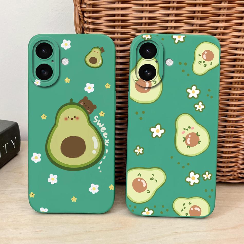 For iPhone 17 Pro Max / iPhone Air Phone Case Lovely Cartoon Liquid Silicone Full Coverage Anti Drop Bumper For iPhone17 Fundas