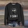 Women's Fashion Casual Long Sleeve Loose  Printed Sweatshirt