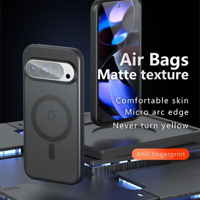 Dla Google Pixel 9 Pro/Pixel 9 Etui Kompatybilne z MagSafe TPU+PC Matowe Etui na Telefon