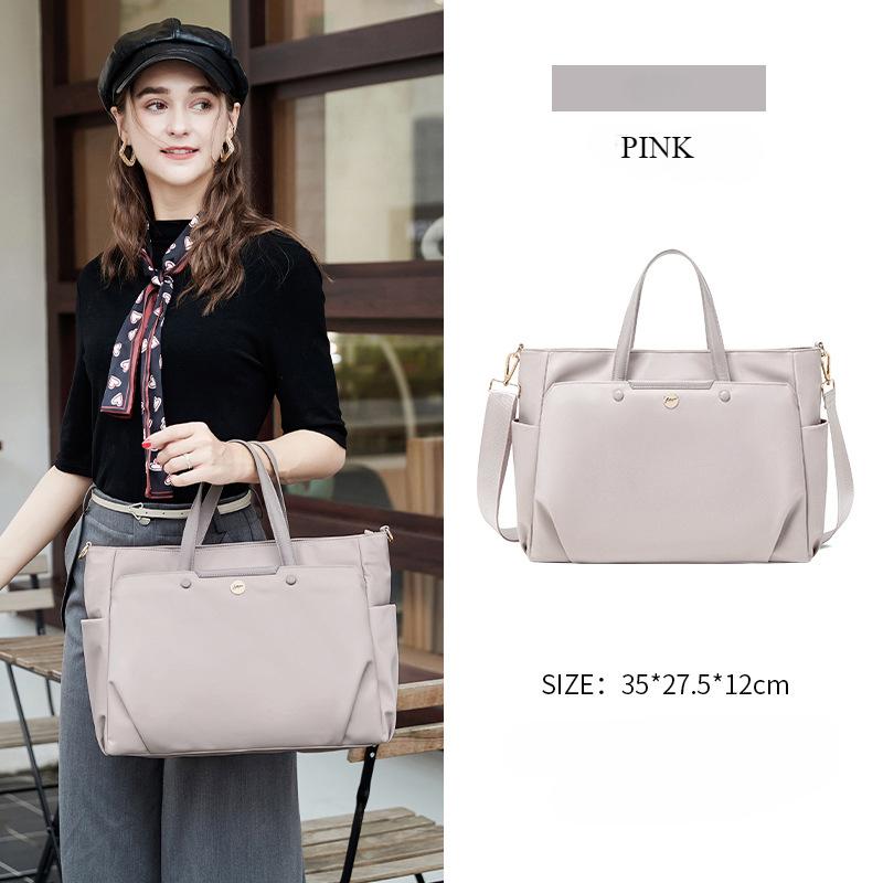 Модная и повседневная легкая ручная сумка через плечо сумка для компьютера холщовая сумка-тоут 3527512cm розовый 3776₽