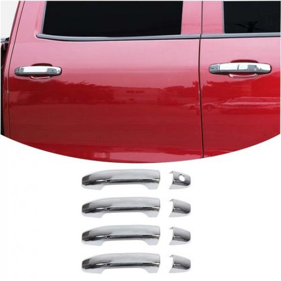 Door Handle Bezel Shell Covers For Chevy Silverado 2014-2018 Chrome Accessories