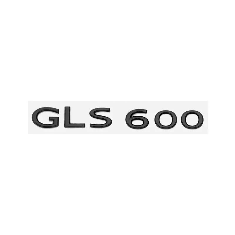 New Chrome Black Letters GLS480 GLS600 V12 Emblem for Mercedes-Benz GLS Class Car Fender Trunk Rear X167 Logo Sticker EZ5