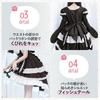 SUNNYSTEP Dienstmädchen Cosplay Kleid mit langen Ärmeln, Größen M-6L, Übergrößen, Gothic Lolita Kleid, Rüschen (Hellblau, 5L (4XL))