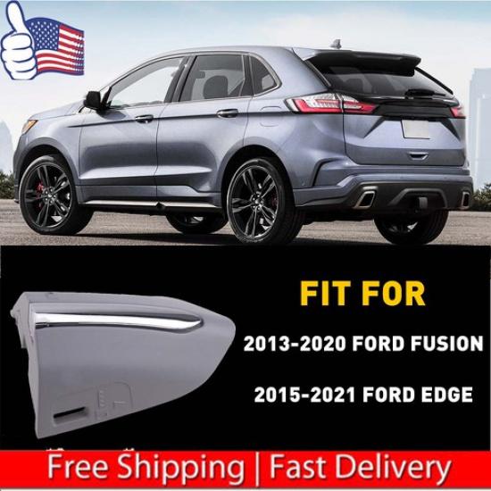 Fit 2015- Ford Edge Front LH FRONT Door Handle Lock Bezel CHROME Cover Gray