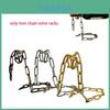 Modern And Minimalist Iron Wire Wine Rack For Home And Kitchen Decor