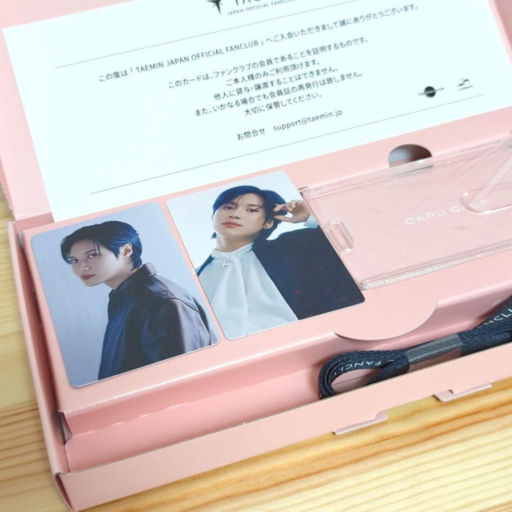 [USED] SHINee Taemin Fan Club Bonus Trading Card with Box