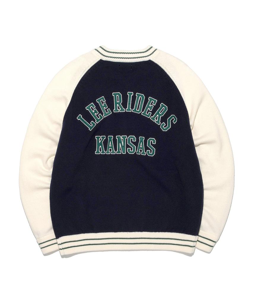 Lee Riders Zip-Up Knit Cardigan Navy