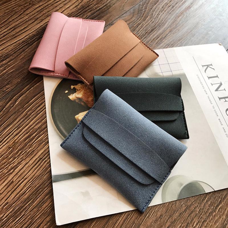 

Женский винтажный держатель карты монеты Короткий кошелек