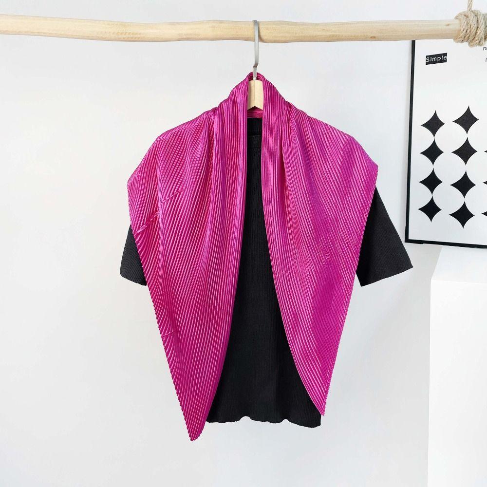 

90cm Satin Silk Scarf Candy Color Square Neck Scarves Elegant Head Scarf Sandbeach