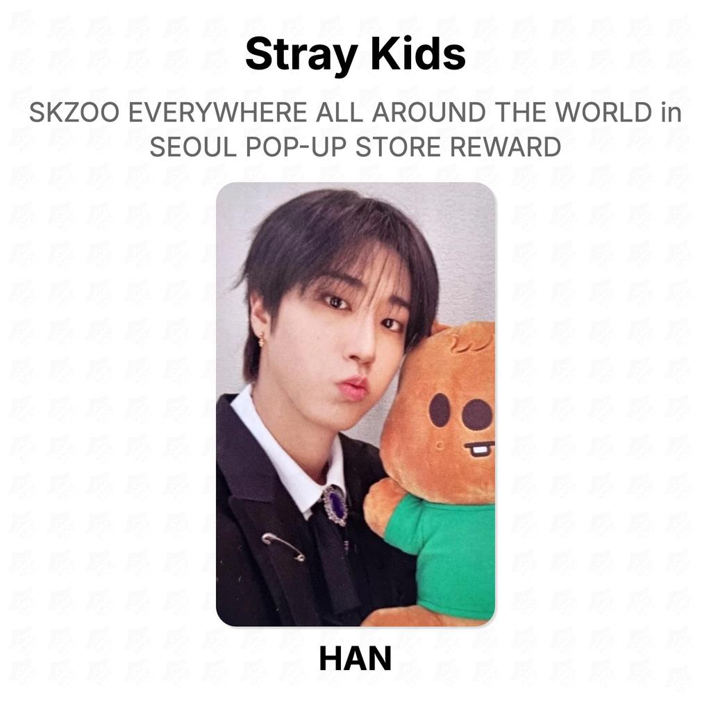 Stray Kids SKZOO EVERYWHERE ALL AROUND THE WORLD in SEOUL POP-UP STORE REWARD Official Photocard