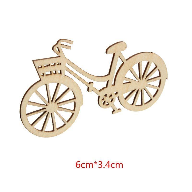 

Y3NA 10pcs Wooden Bike Cutout Veneers Slices DIY Crafting Ornament Theme Wedd China Mainland