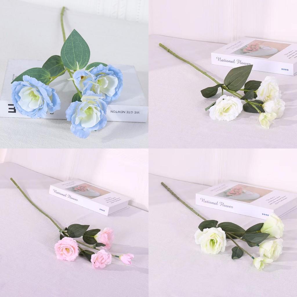 Artificial Eustoma Flower Bouquet For Wedding Party Decor Gift For Loved Ones