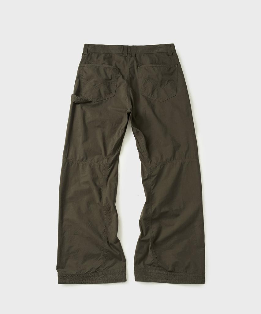 HOOVES Engineered Flare Washed Pants [Khaki Brown]