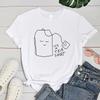Jesus Letter 90s Streetwear Fashion Girls TShirts Harajuku White Clothing Short Sleeve Summer Tees Casual FeUnisex ONeck Tops