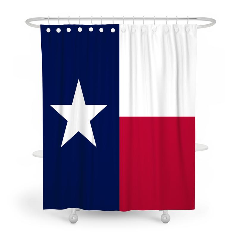 Gaslight Gatekeep Girlboss Texas Shower Curtain Set With Grommets And Hooks For Bathroom Decor W60H190(CM)-1 Pcs