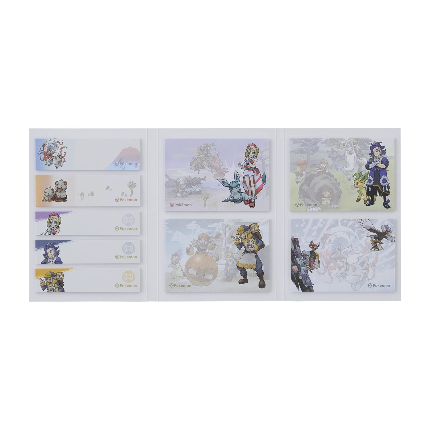 

Оригинальный набор липких заметок Pokemon Center HISUI DAYS