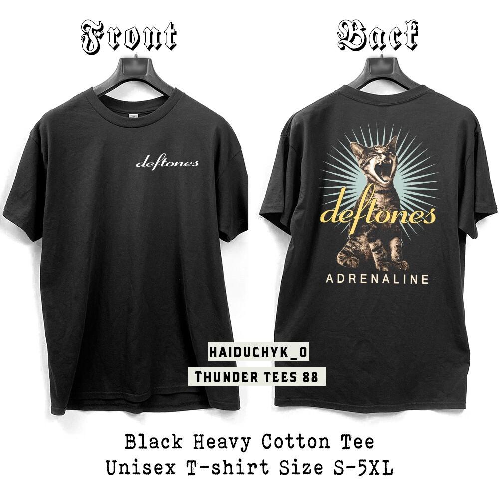 Deftones Tee Screaming Cat Unisex Black T-Shirt Double-Sided Print S to 5XL Unisex T-Shirt M