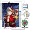 5D DIY Diamond Embroidery Christmas Tree Santa Snowman Diamond Painting Mosaic Home Decoration
