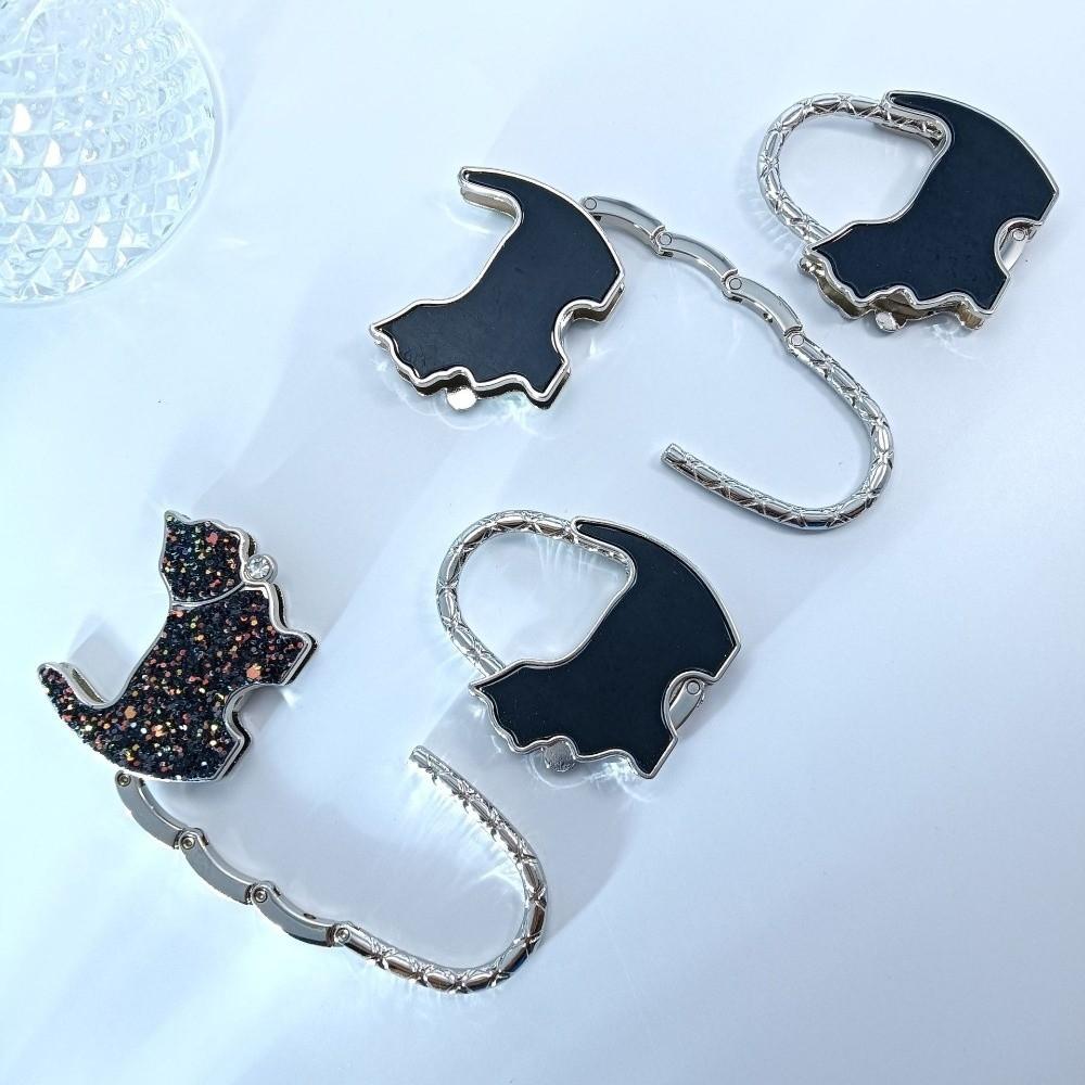 Foldable Cat Handbag Hook Lovely Design Folding Bag Hook NEW Table Edge Hook Home Decoration