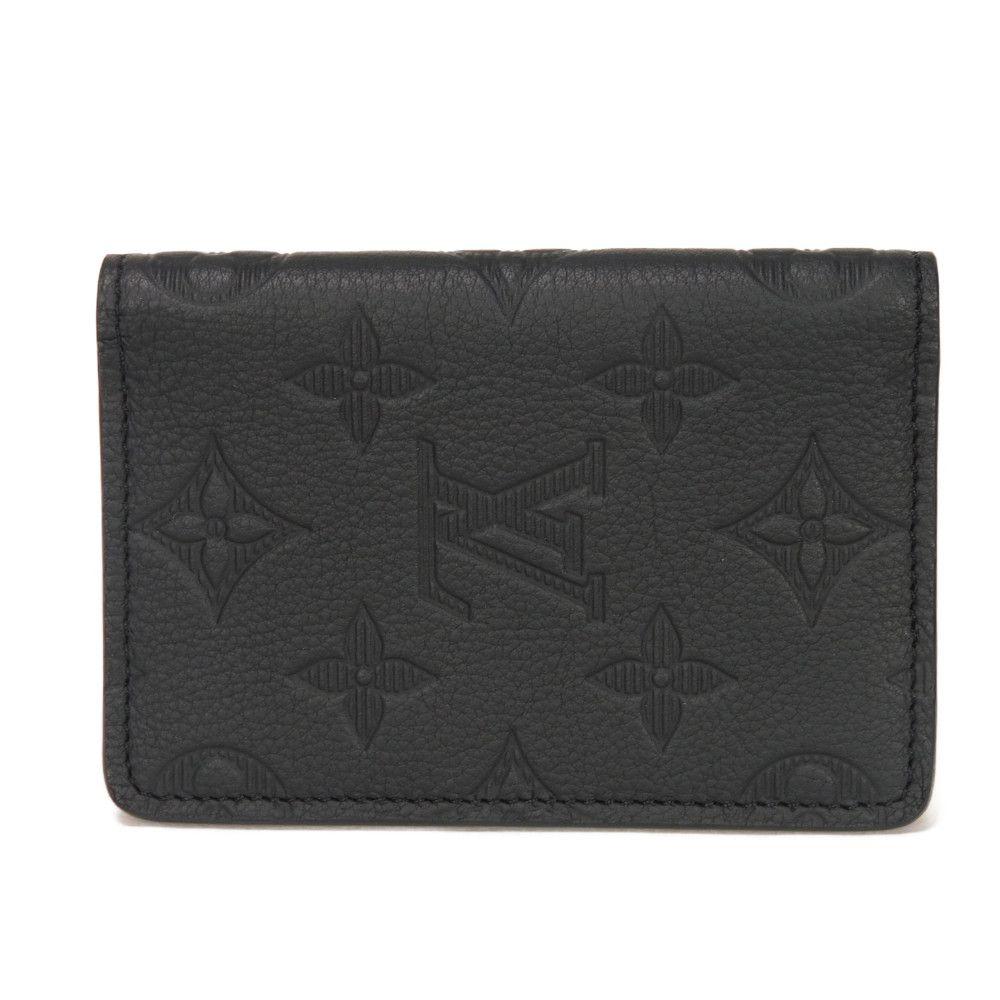 Used Organizer De Poche M62899 7946 (12564) Current LV Logo Black RFID Unused Monogram Shadow Noir Men's from Japan