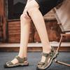 Fashion New Men's Sandals Summer Genuine Leather Sandals Men Outdoor Casual Lightweight Beach Sandals Fashion Men's Sneakers Large Size