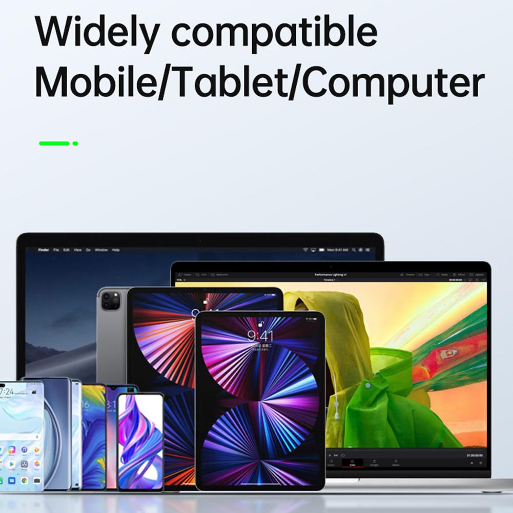 3-in-1 Gaming-Soundkarte Typ-C auf 3,5 mm Gaming-Telefon-Audioboard 60W Nylon Tragbar 24Bit 96Hz Hi-Res Zubehör