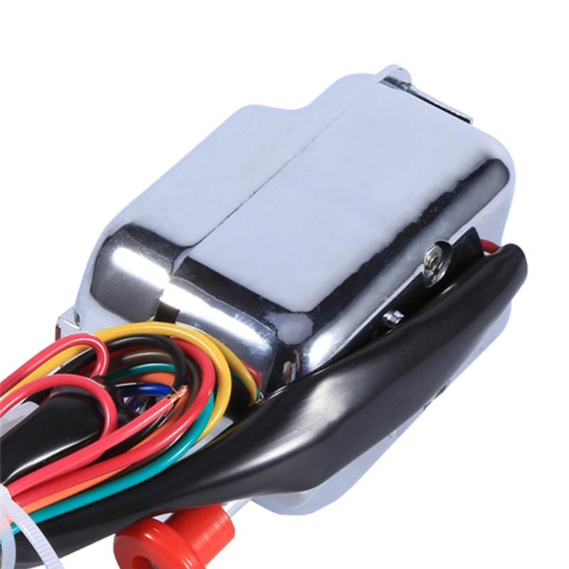 ABLZ-12V Universal Chrome Street Hot Rod Turn Signal Switch For Ford For Buick Car Accessories