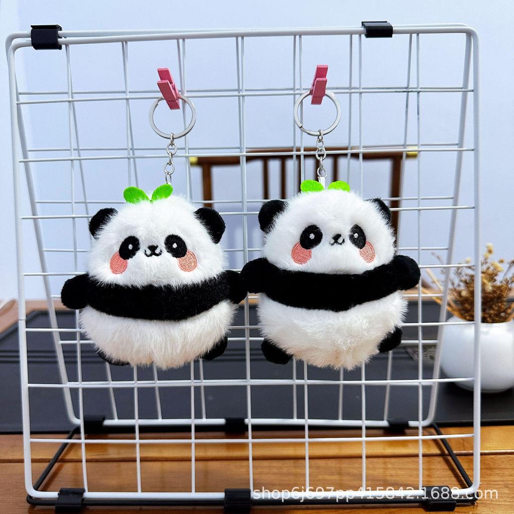 Mini Plush Toy Claw Machine Keychain Charms