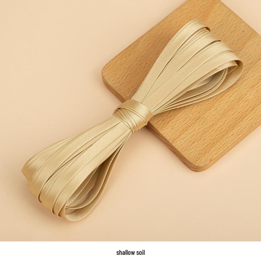 Hengmeihe Satin Cheongsam Paspelband - 0,6 cm Bügelfreie Saumeinfassung für Bekleidungszubehör