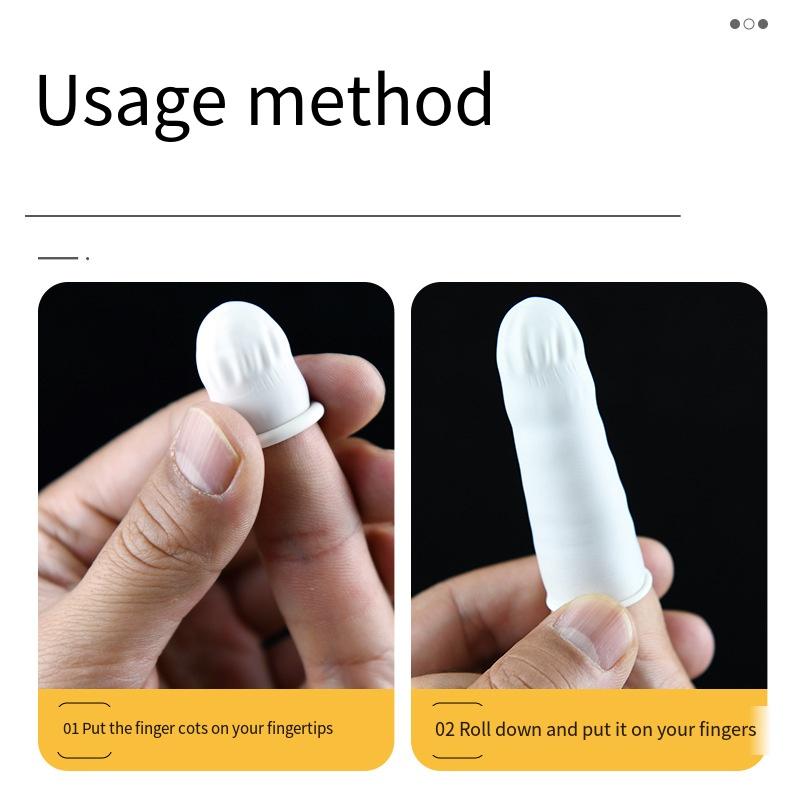 80 Stück/Set Medizinische Gummi Fingerlinge Einwegstöpsel Medizin Einzel-Fingerkopfschutz Vaginaluntersuchung Unsteril Schutzhandschuhe