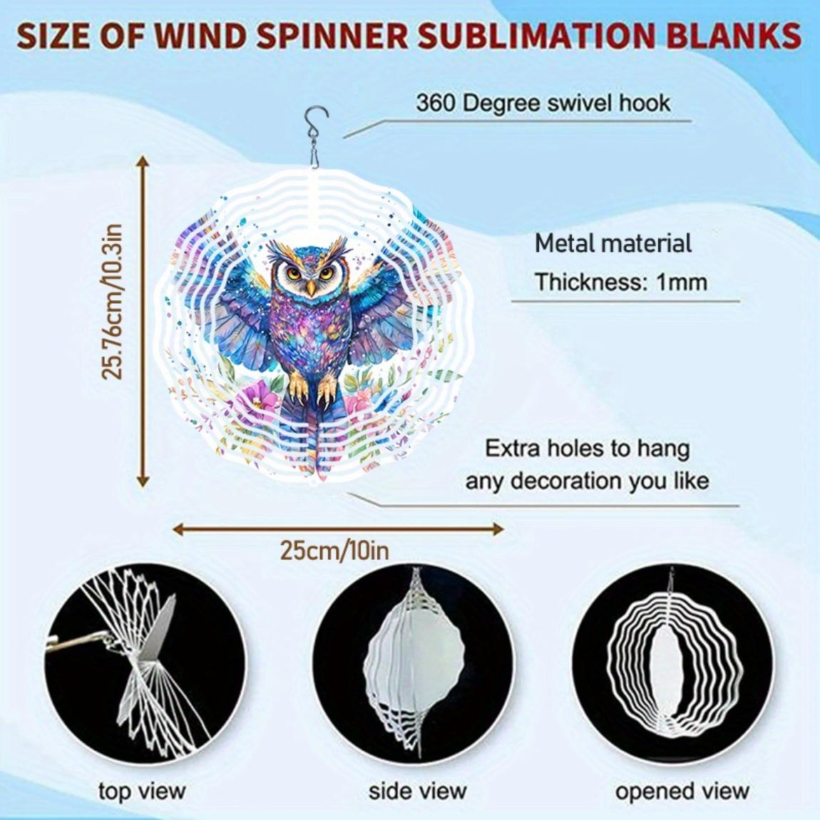 

Красочный металлический подвесной спиннер-колокольчик в виде совы для украшения сада, двора, отпугиватель птиц, вращающаяся ветряная мельница
