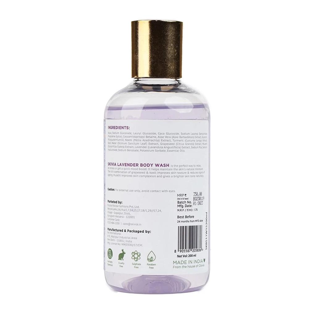 Skivia Lavender Body Wash 200ml
