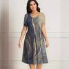 2024 Women's Summer Ruffle Blouse - Casual Short-Sleeve Round Neck Shirt