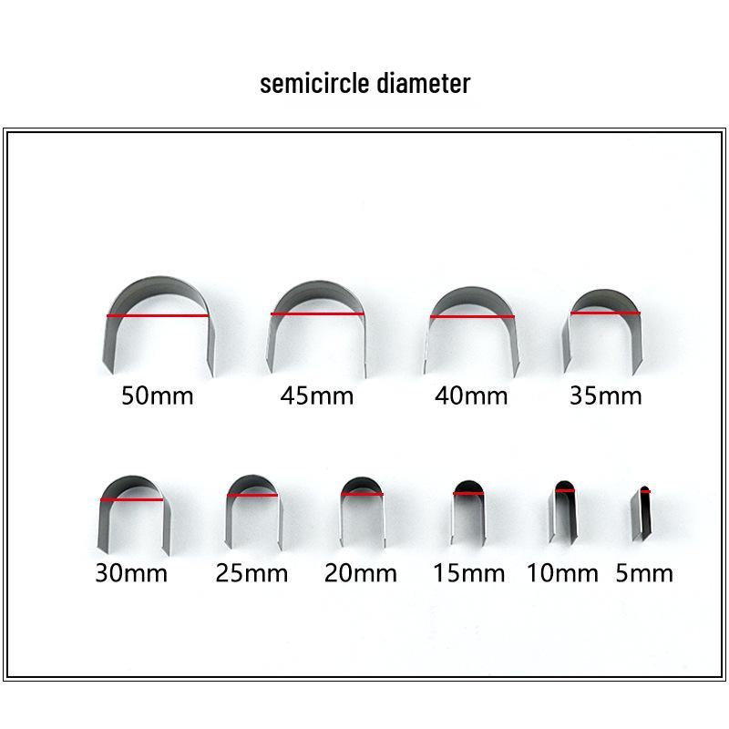 U-Shaped & C-Shaped Leather Belt Tail Punch Die-Cutting Tool for DIY Watch Strap & Leather Goods