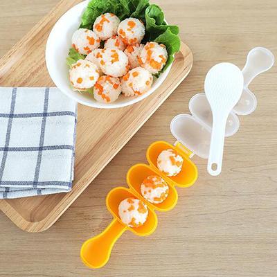 Rice Ball Shaker DIY Rice Baller Shakers Lunch Maker Mould Onigiri Mold DIY Rice Baller Shakers Kitchen Sushi Tools Accessories