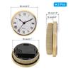 Uxcell Quartz Clock Insert  Round Quartz Movement Miniature Clock Fit 78mm/61mmDiameter Hole for Replacement Home 1/2 Pcs