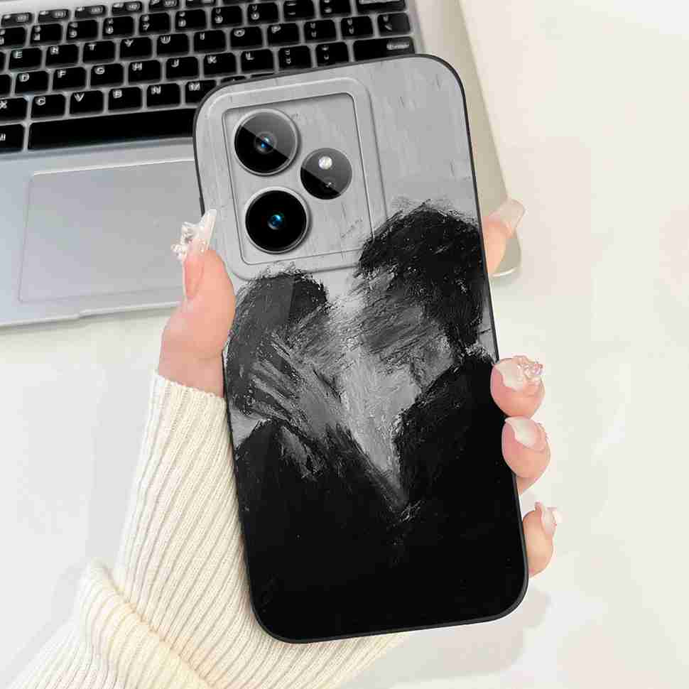 For Realme GT 7 5G 6.78" Case RMX5061 Cartoon Panda New Flower Collection Soft Silicon Cover For Oppo Realme GT7 5G Phone Shell