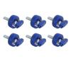 6PCS Hard Top Quick Removal Fastener Thumb Screw with D Rings Billet Aluminum for Wrangler JK JLU
