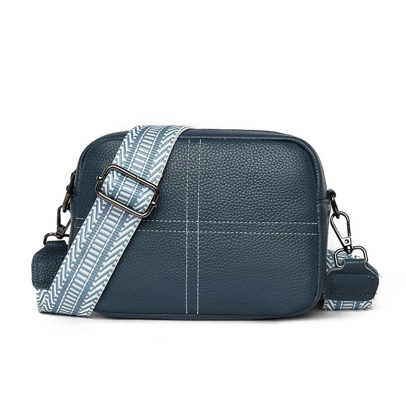 Cowhide Bag Women's New Simple and Fashionable Shoulder Bag Crossbody Small Square Bag Women's Bag