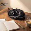 Cute Dragon Toy for Collectors 3D Printed Golden Statue, Fantasy Desktop Ornament, Collectible Creative Room Accessory Art Craft Toy, Unique Gift Kids