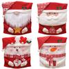Chairs Cover Chair Slipcover Cartoon Dustproof Santa Snowman Reindeer Christmas Chair Back Cover For Dining Room