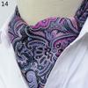 Luxury Men's Ascot Ties Vintage Paisley Cravat Self Tied British style Gentleman Polyester Silk Neck Tie Wedding FormaParty