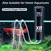Portable X8 Oxygen Pump 5W USB Rechargeable Fish Tank Aerator Low Noise Multifunctional Aquarium Pump for Night Fishing