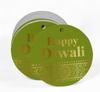 Inkdotpot 100 Pack Happy Diwali Favor Paper Tag Craft Real Gold Foil Hang