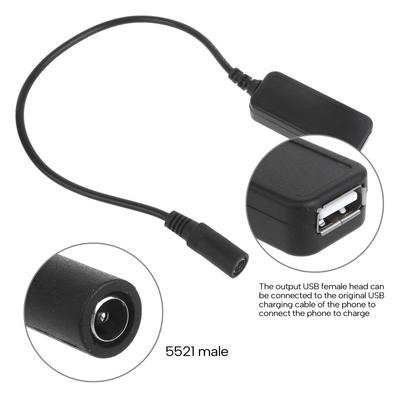 1 ADET 5.5x2.1mm - USB Tip A Dişi Konnektör Adaptörü 5V Güç Kablosu