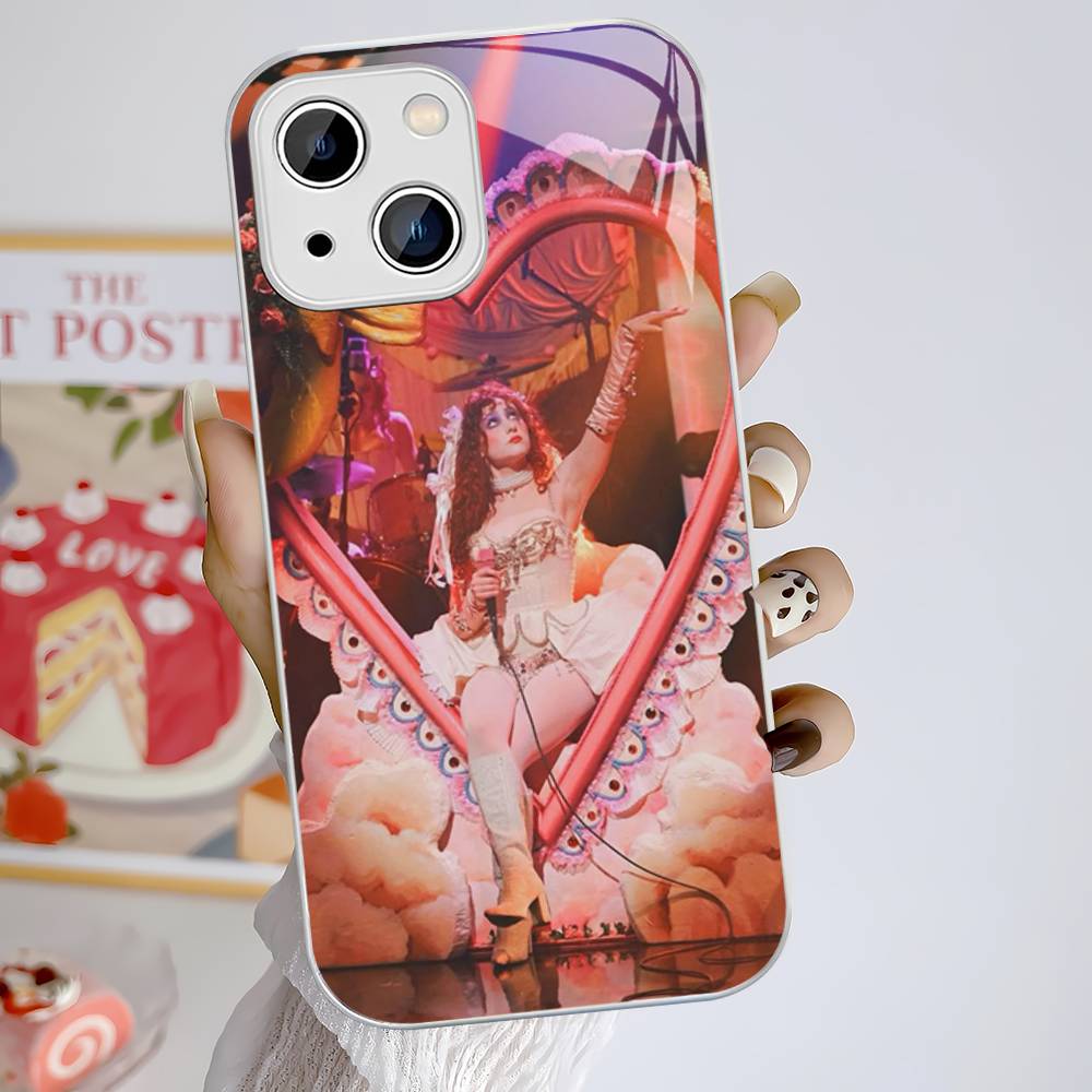 Popular Singer C-Chappell R-Roan Tempered Glass For Iphone 14 13 12 11 Pro Mini XS MAX 14Plus X XS XR Cover